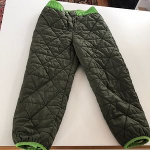Boys down snow pants
